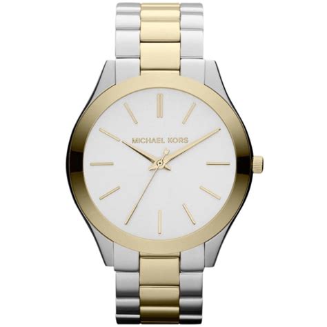 michael kors two tone watch ladies|Michael Kors runway chronograph watch.